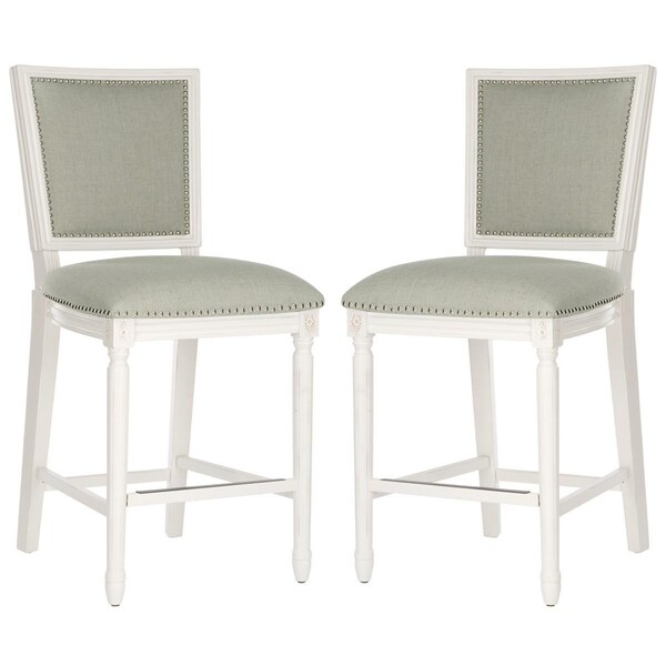 Safavieh Buchanan Rect Counter Stool with Nickel NC, 2PK FOX6271A-SET2 - main